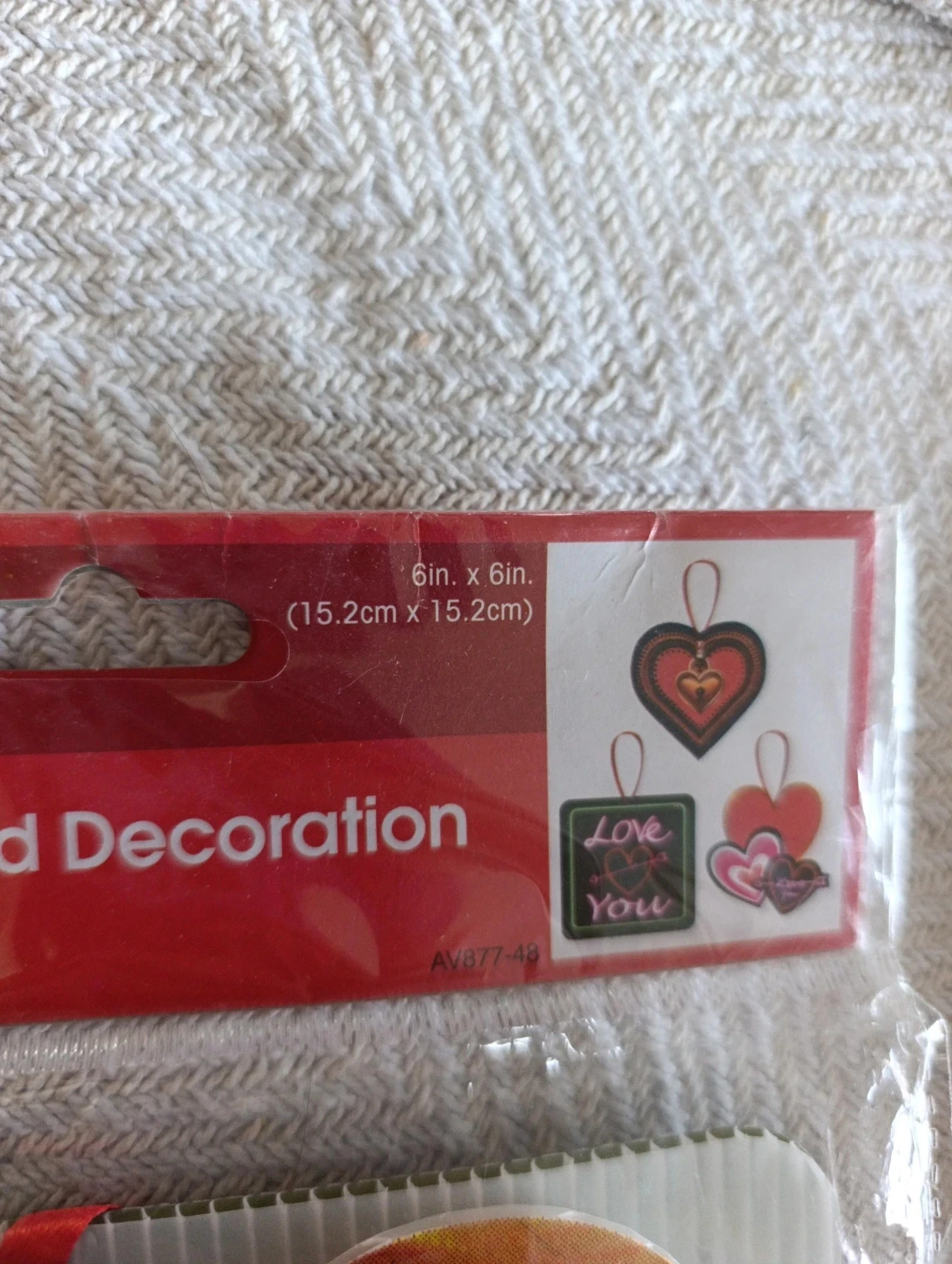 Lote de 2 paquetes de decoraciones San Valentín FLOMO – 3 suspensiones por paquete – Nuevos – photo 4